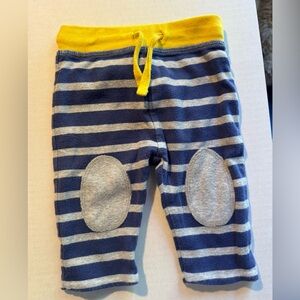 Baby Boden 3 - 6 Months Boys Kids Pants Blue Gray Stripes